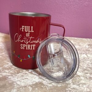 NEW Maurices Full of Christmas Cheer Holiday Cup Top Travel NWT Xmas Lights Cute